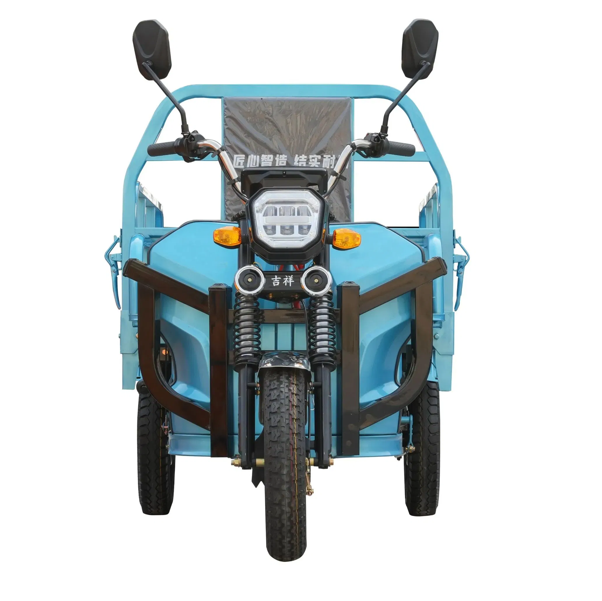 Triciclo eléctrico de carga agrícola de tres ruedas para adultos y transporte de mercancías pesadas