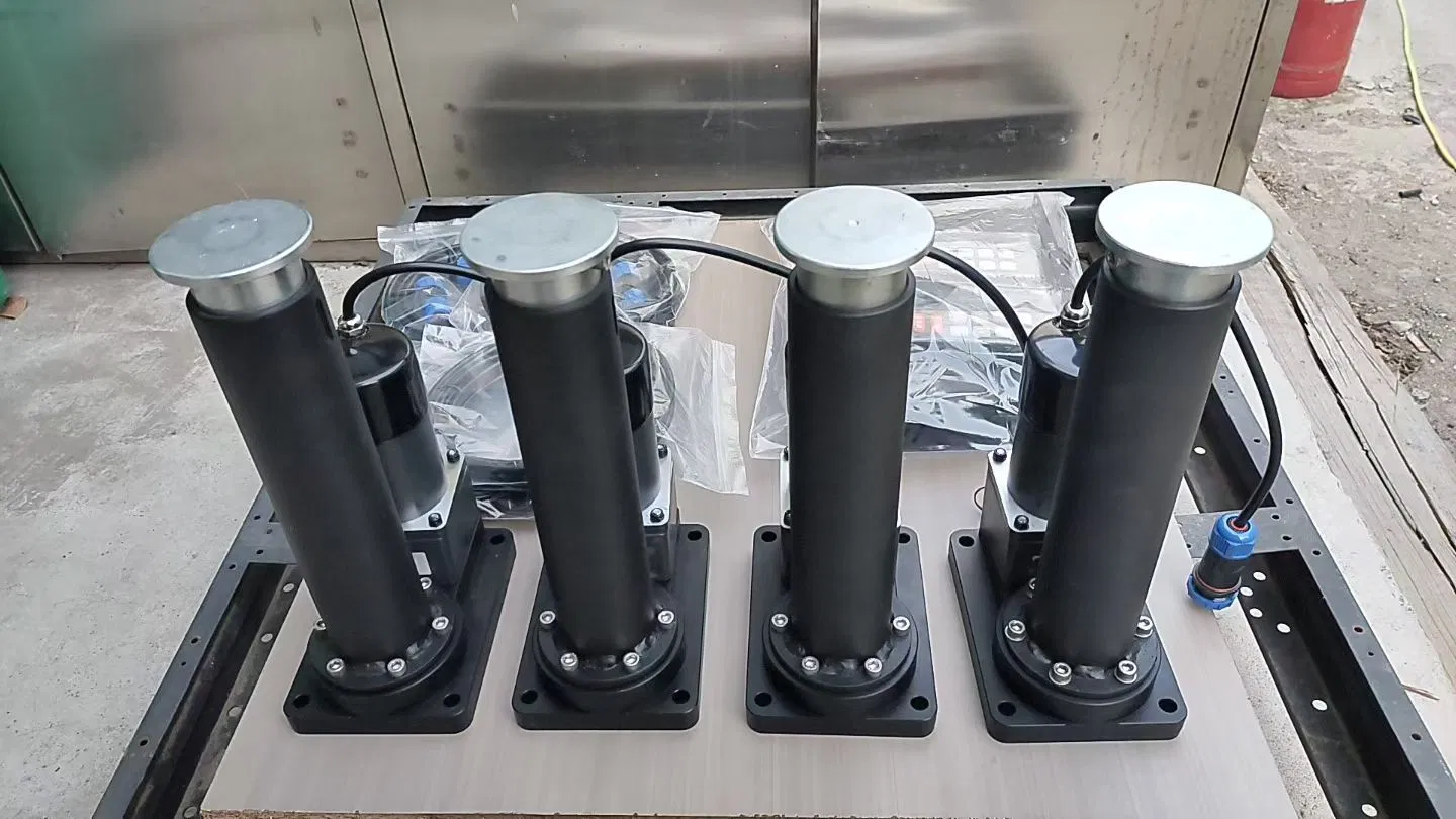 Sistema de nivelación eléctrica personalizable, sistema de soporte de equilibrio eléctrico de acero para casa rodante