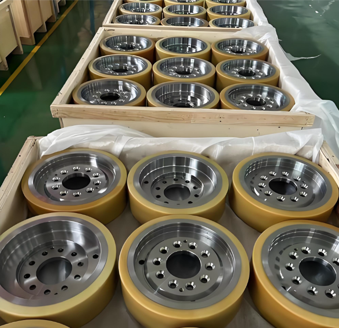 Partes de goma de calidad premium para aplicaciones de ruedas de monorraíl