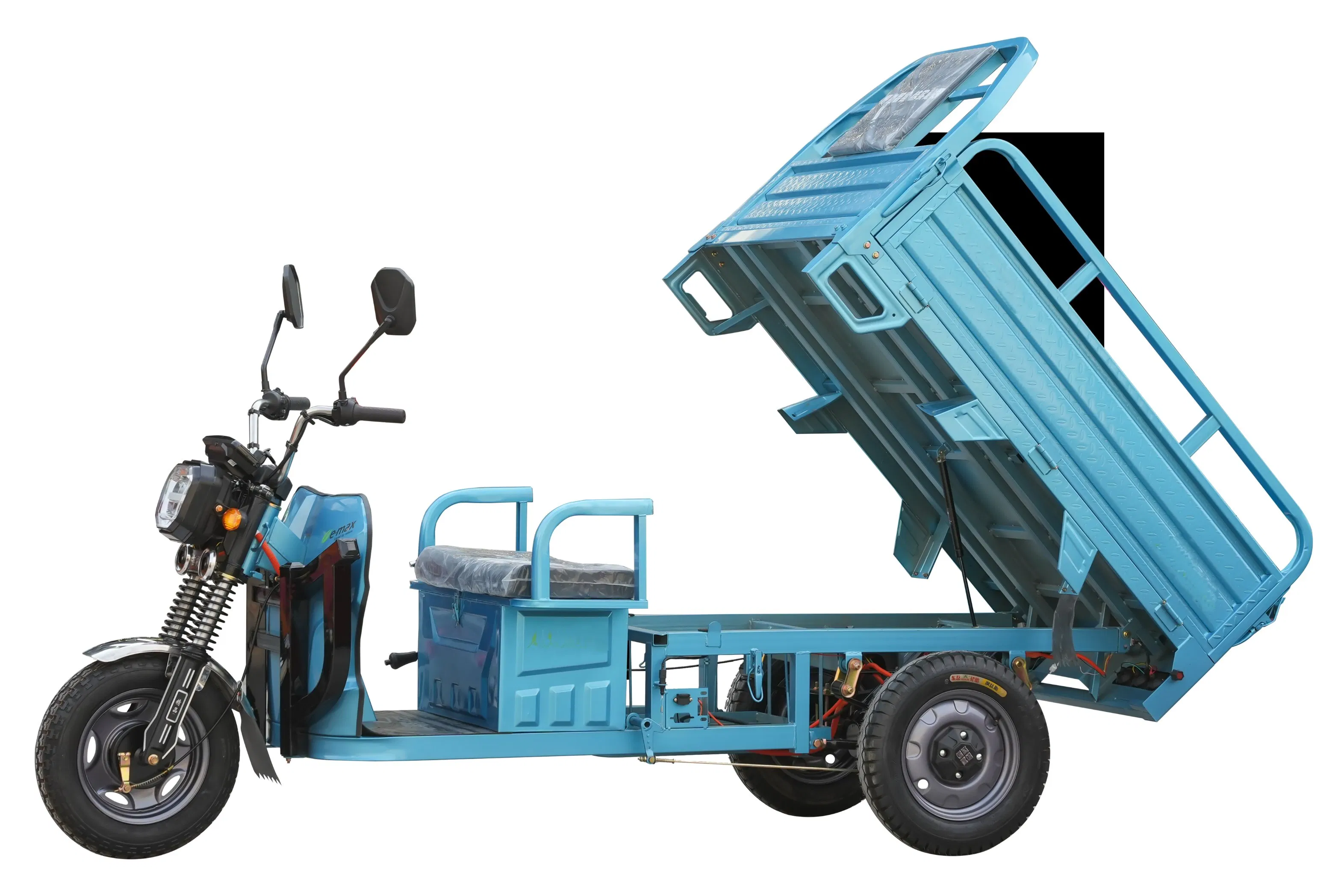 Triciclo eléctrico de carga agrícola de tres ruedas para adultos y transporte de mercancías pesadas