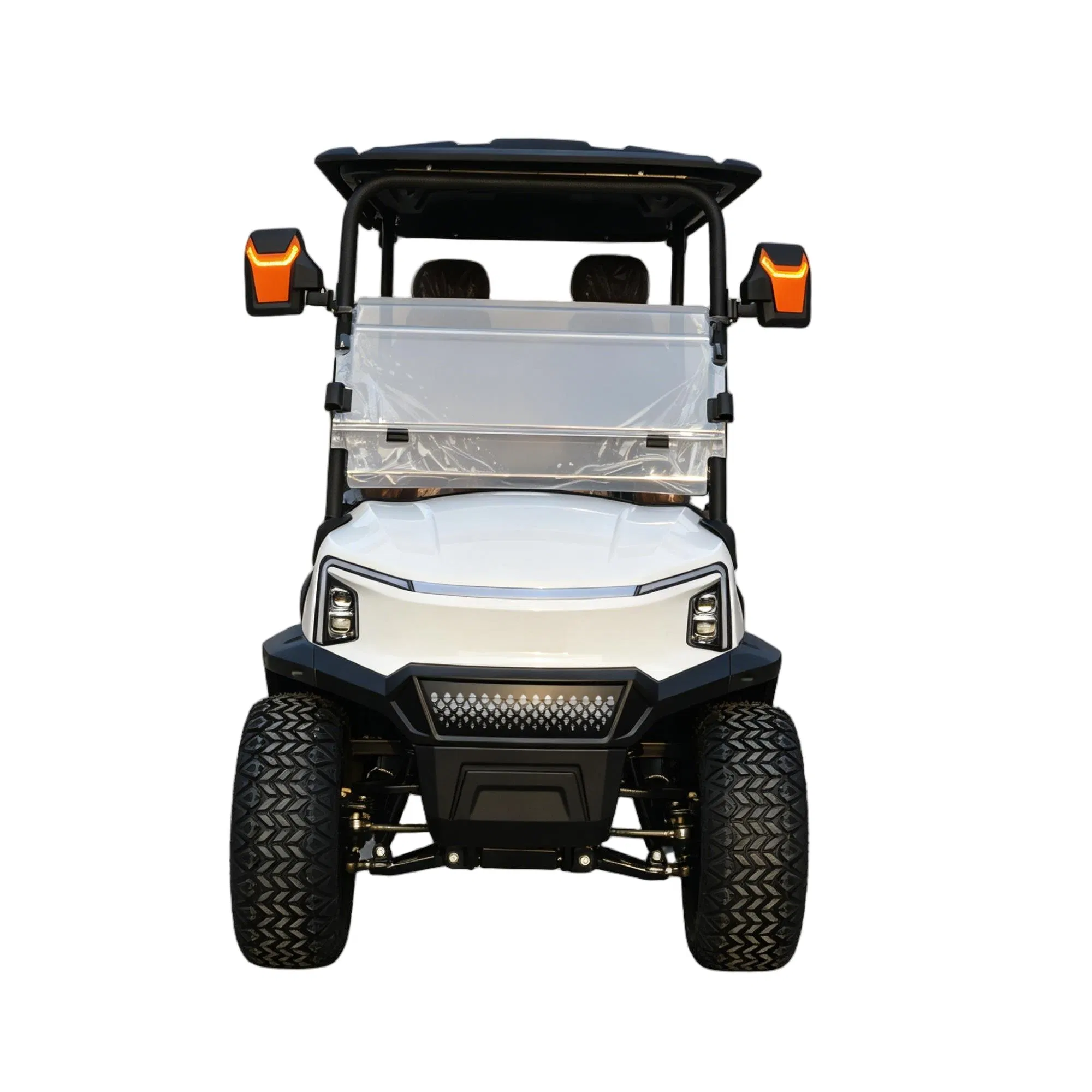 Estilo Personalizado 4-Seater Carrito de Golf Eléctrico de Lujo con Suspensión de Doble Brazo y Suelo de Aleación de Aluminio Ventas Directas de Fábrica
