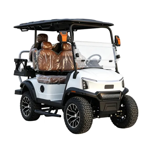 Vista trasera carrito de golf