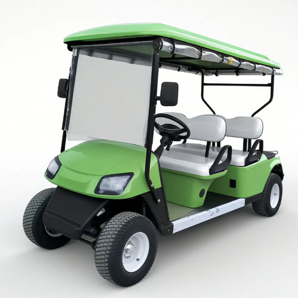 Aprobar CE Premium de Alta Calidad 4 Carrito de Golf Eléctrico con Batería de Litio 105ah LFP 4kw Motor de CA Suspensión de Doble Brazo
