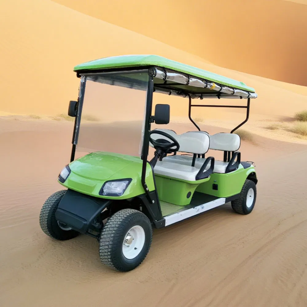 Aprobar CE Premium de Alta Calidad 4 Carrito de Golf Eléctrico con Batería de Litio 105ah LFP 4kw Motor de CA Suspensión de Doble Brazo