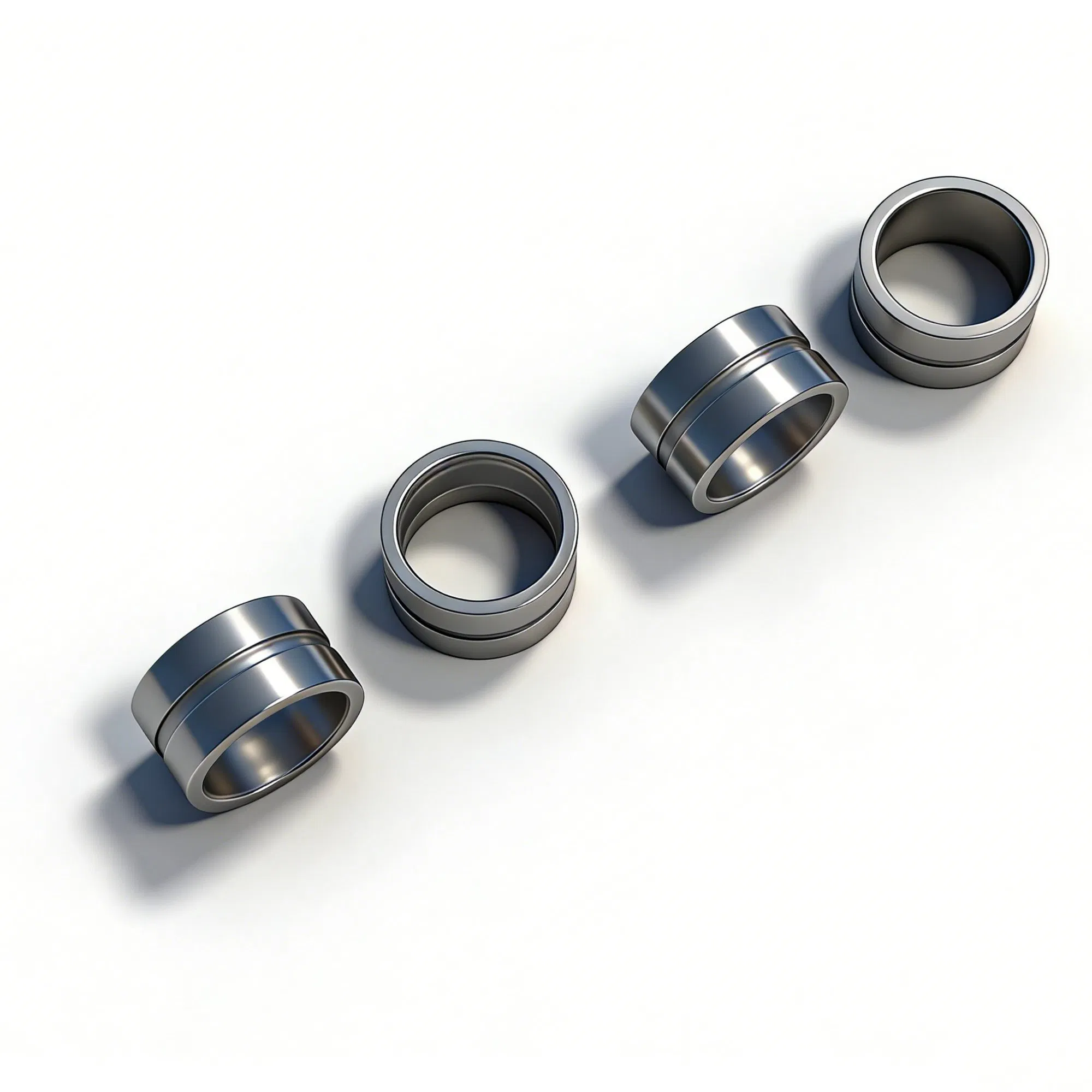 Bushing de doble hombro galvanizado en zinc de acero al carbono IATF16949 componente de suspensión de vehículo certificado