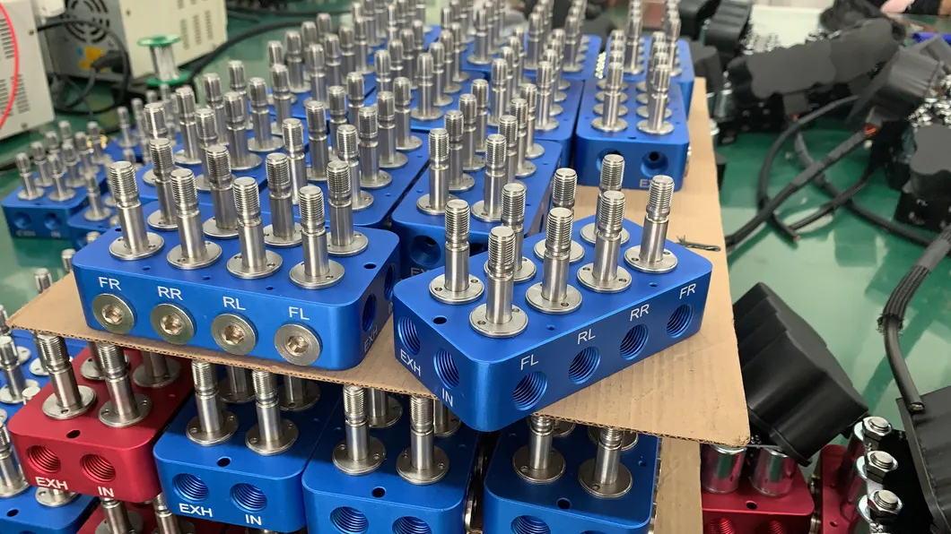 Válvula de Manifold de Esquina Accuair Vu4 4 para Sistema de Suspensión de Bolsa de Aire