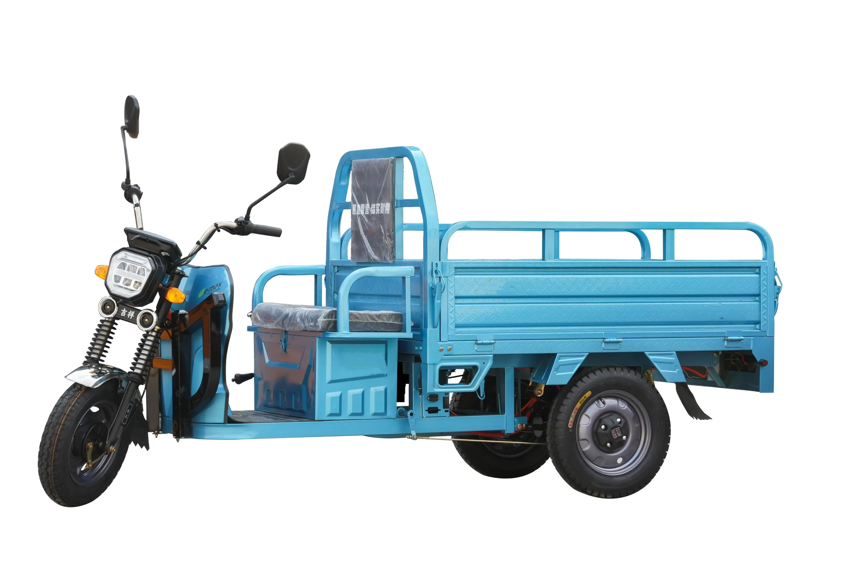 Triciclo eléctrico de carga agrícola de tres ruedas para adultos y transporte de mercancías pesadas