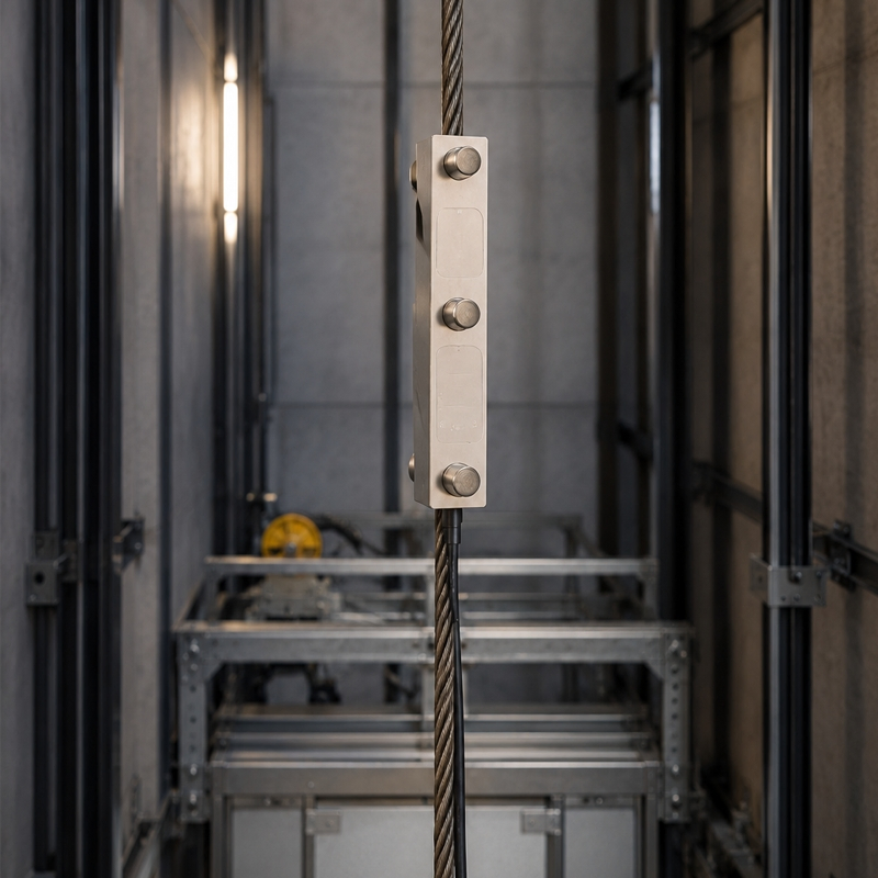 Sistema de Monitoreo de Carga de Cuerda para la Seguridad del Elevador