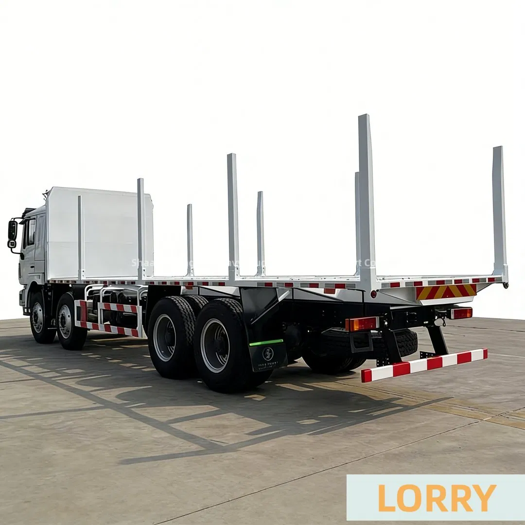 F3000 8X4 Lorry Flatbed New Lumber Wooden Logging Log New Heavy Duty Loading Van Tipping Cargo Logistics Truck