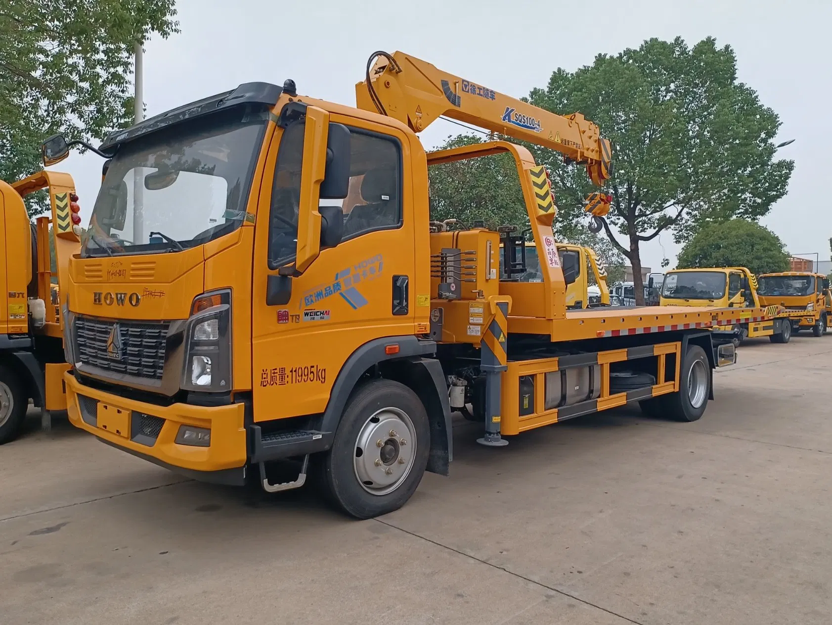 HOWO 4X2 5tons 10ton Wrecker Towing Truck Tow Truck for Sale