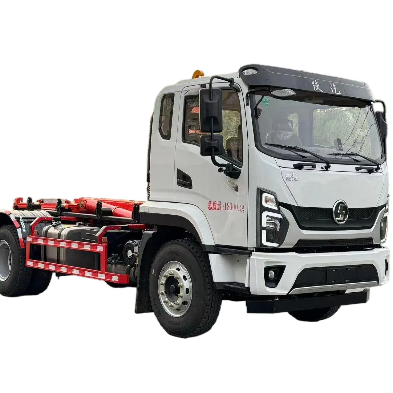 Efficient Urban Waste Solution Shacman Delong Short Wheelbase 18-Ton Heavy-Duty Hook Lift Garbage Truck