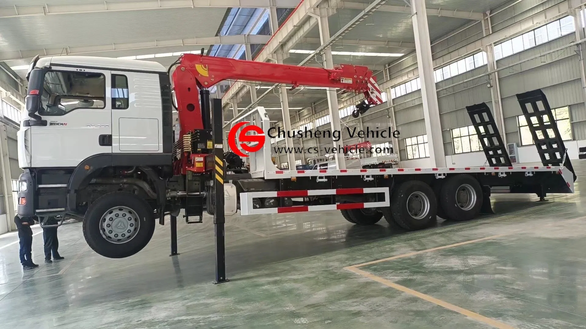 Factory Price 10 Wheel HOWO 6X4 Hydraulic Telescopic/Straight Boom Truck Mounted Crane Self Loader Truck 340HP Wrecker Towing Truck Wrecker Tow Truck for Sales