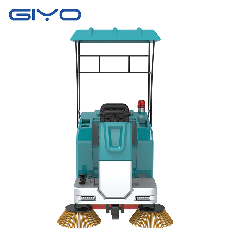 Commercial Automatic Floor Sweeper Large Farm City Street Factory Dedicated Semi-Closed Driving Sweeper