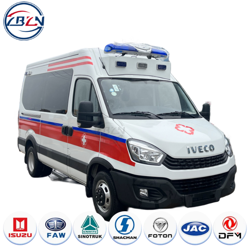 ICU Medical Vehicle I Veco Monitoring Ambulance Van Medical Emergency Rescue Truck Vehicle for Sale