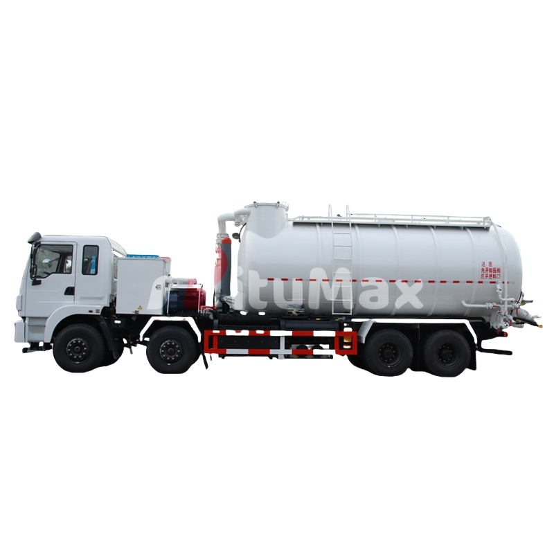 Combined High-Pressure Sewer Jetting and Vacuum Suction Truck for Pipe Cleaning and Waste Extraction