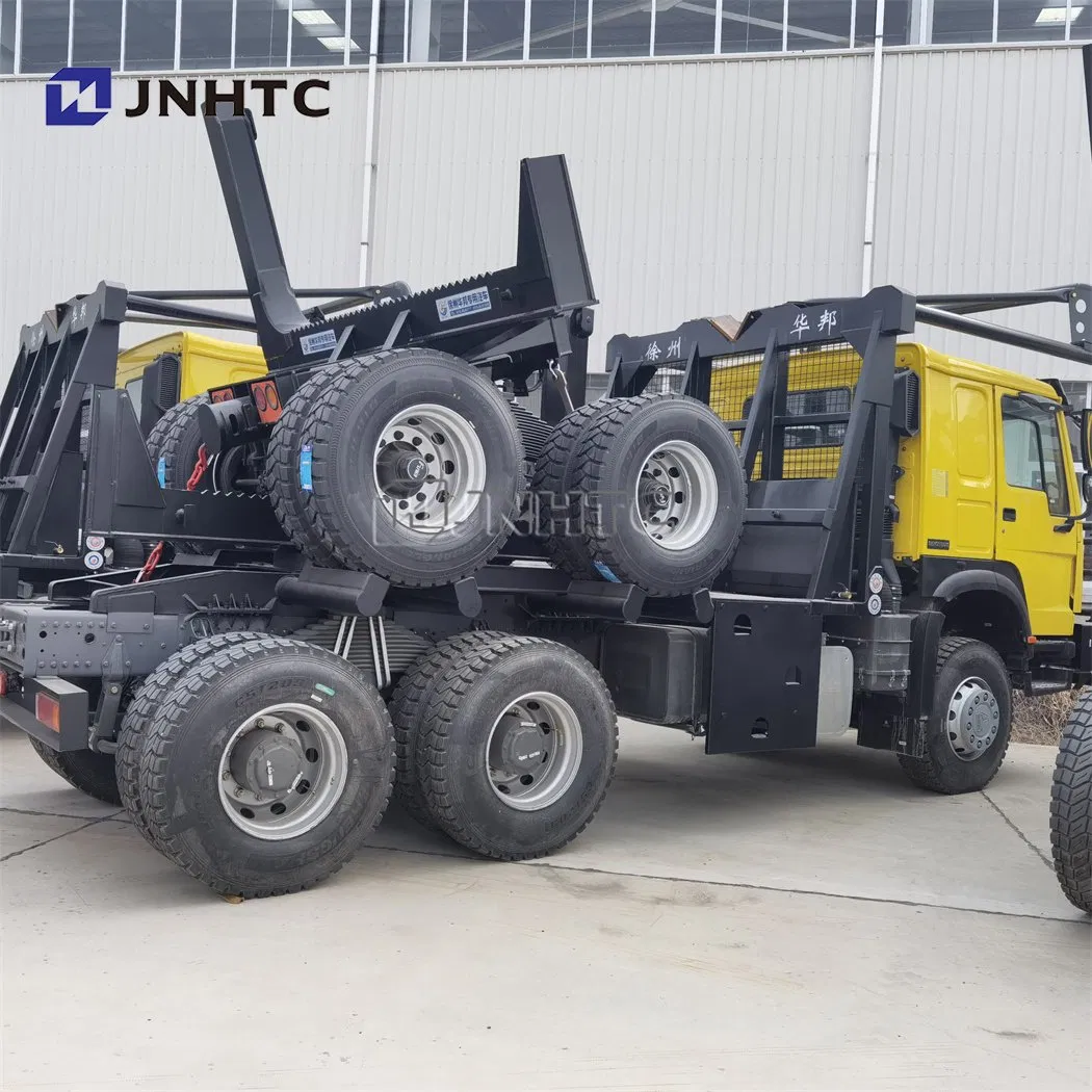 Customized HOWO 6X4 6X6 Log Wood Timber Forest Logging Carrier Transport Truck Vehicle Semi Trailer for Sale Wood Transport Truck Timber Tansporter