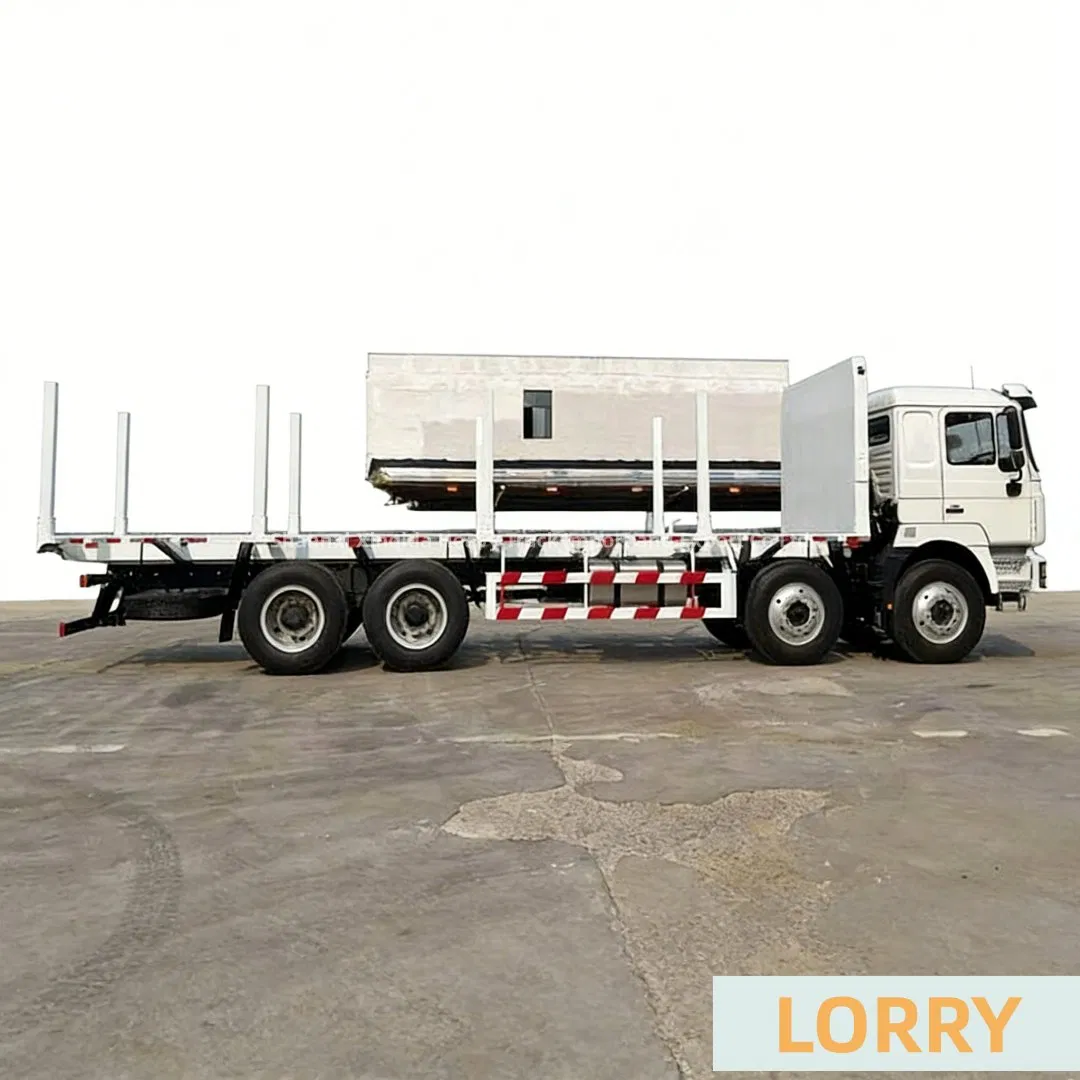 F3000 8X4 Lorry Flatbed New Lumber Wooden Logging Log New Heavy Duty Loading Van Tipping Cargo Logistics Truck