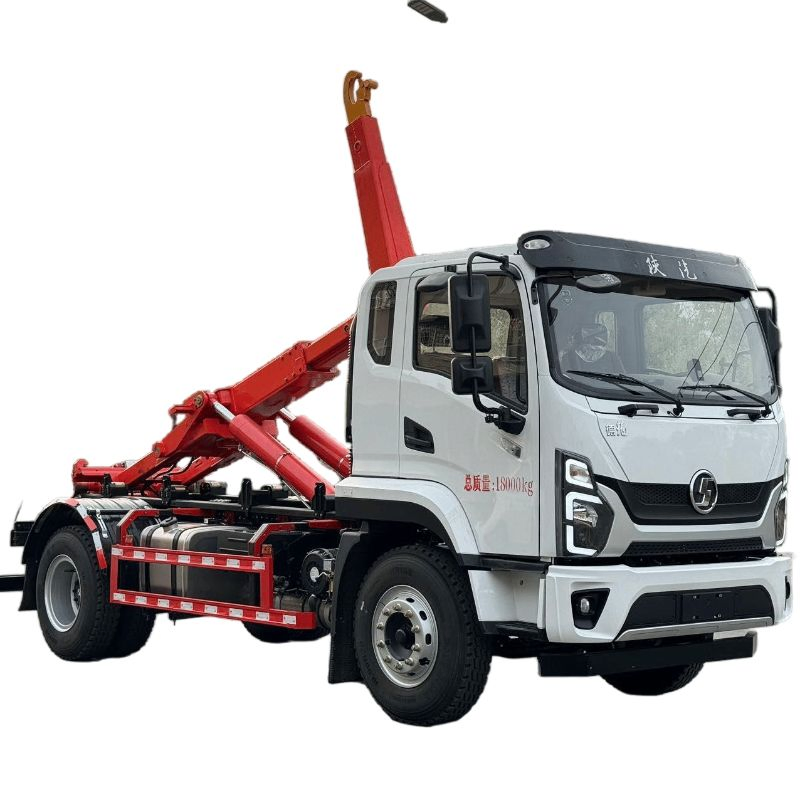 Efficient Waste Handling Shacman Delong Short Wheelbase 18-Ton Heavy-Duty Hook Lift Truck