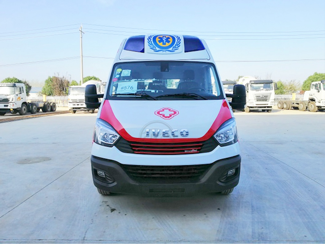 ICU Medical Vehicle I Veco Monitoring Ambulance Van Medical Emergency Rescue Truck Vehicle for Sale
