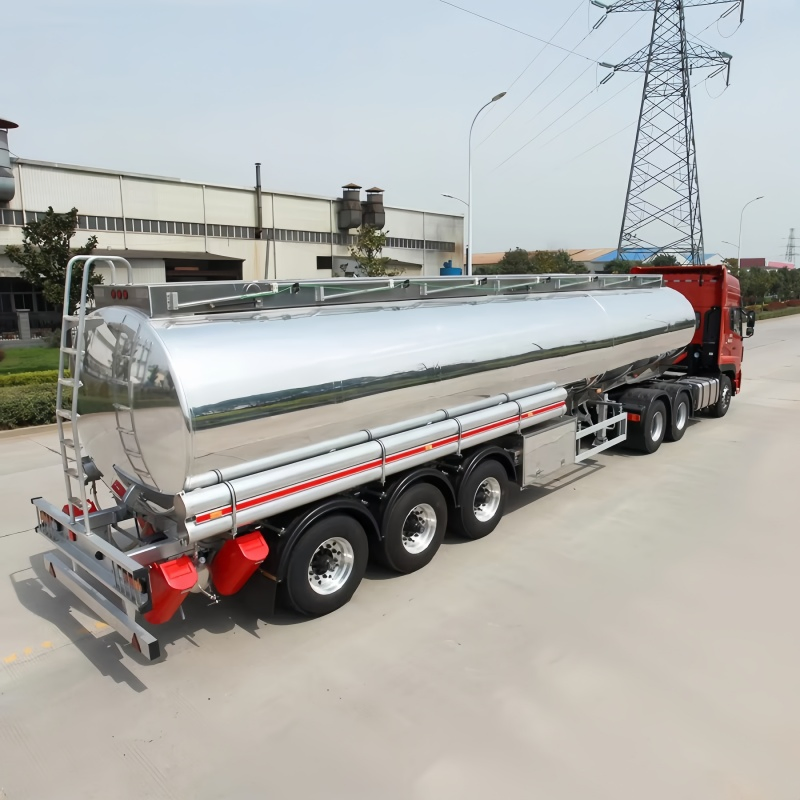 Factory Customizable 50t 3-Axle &amp; 4-Axle Fuel Tank Semi-Trailer, 45000 Liters Diesel / Fuel Transport Semi-Trailer, Chemical Liquid / Crude Oil Transport Tanker
