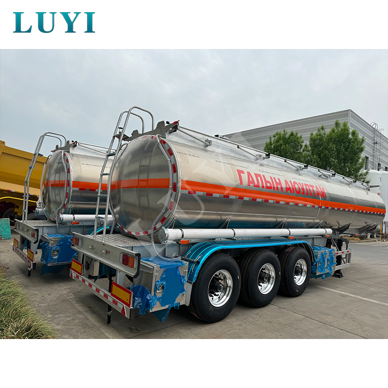 3 Axles 36000L/42000L/43000L Carbon Steel/Stainless Steel/Aluminum Alloy Tank/Tanker Truck Semi Trailer Manufacture Aluminium Steel 52000 Liters Fuel Tankers