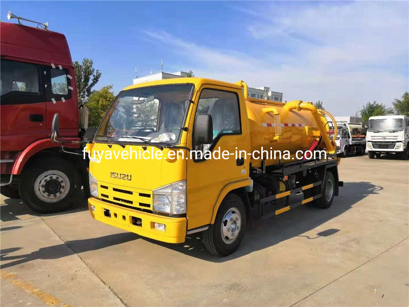 I-Suzu 3000L 5000L Vacuum Truck 5000L Waste Sewage Suction Truck with Moro Pump