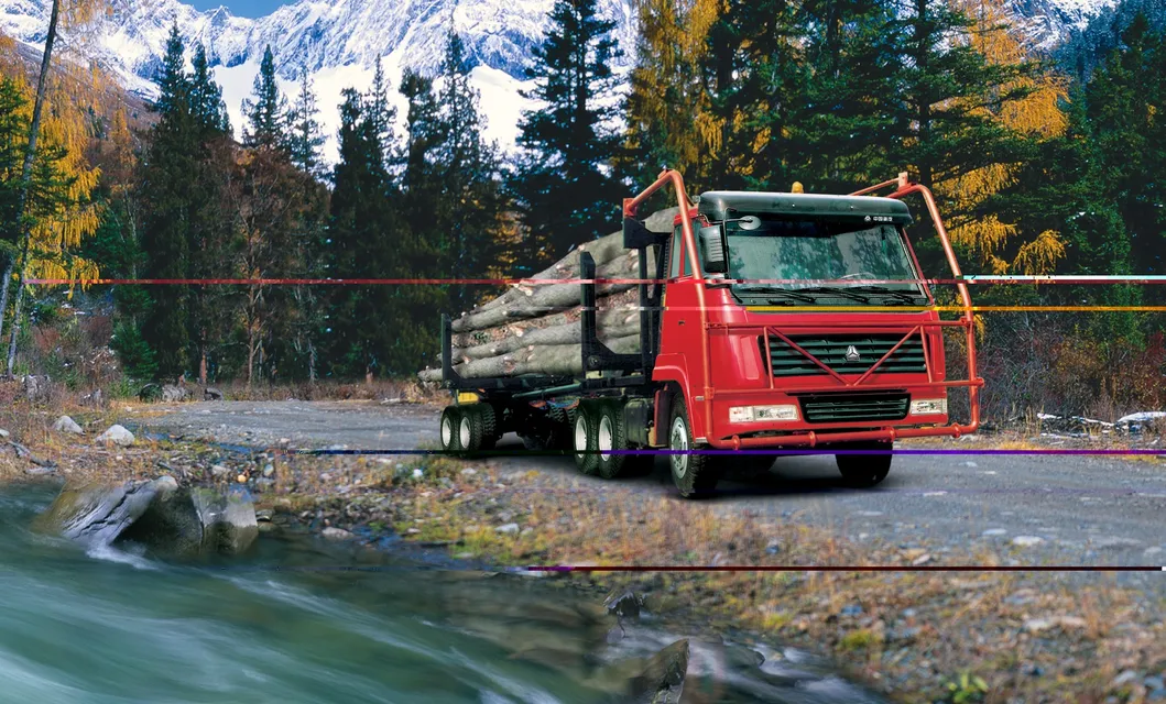 Logging Truck Side View