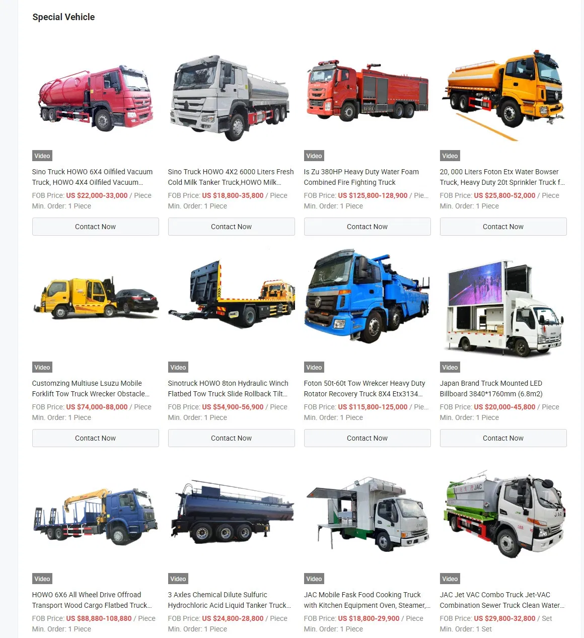 Foton 6X6 Water Bowser off Road 20t (AWD All Wheels Drive PTO Pump Carbon Steel or Stainless Steel Tank) with Cummins Engine