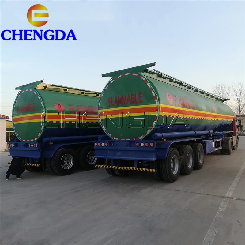 Chengda 3 Axles New 12 Wheel 48000 Liters Fuel Tanker
