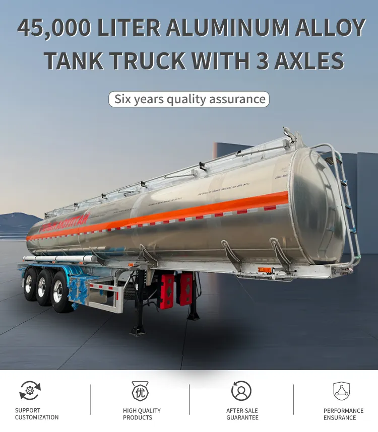 Aluminum Fuel Tanker Semi-Trailer