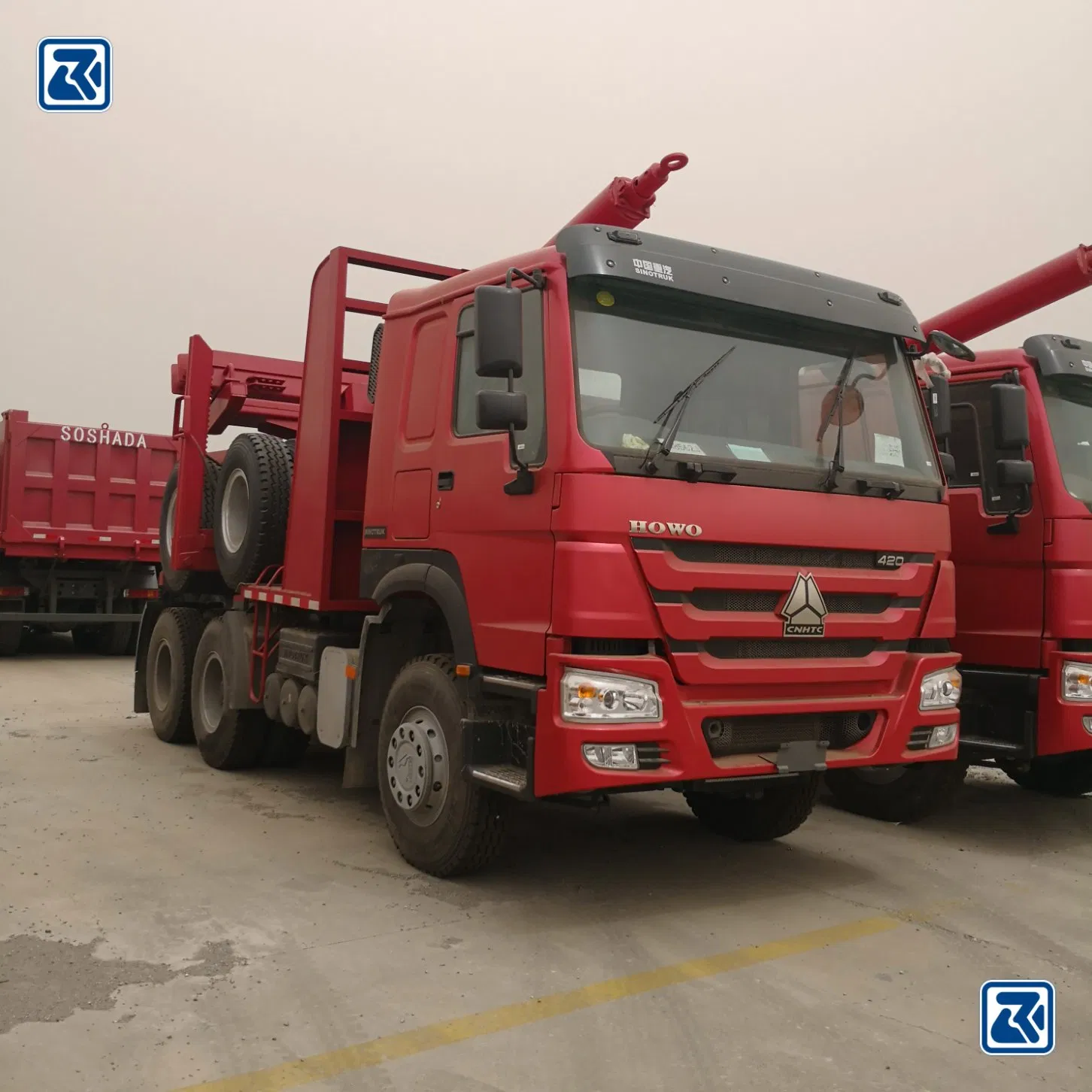 HOWO 6X4 Tractor 400HP Logging Truck Logging Trailer Truck Wooden Vehicles Wooden Truck