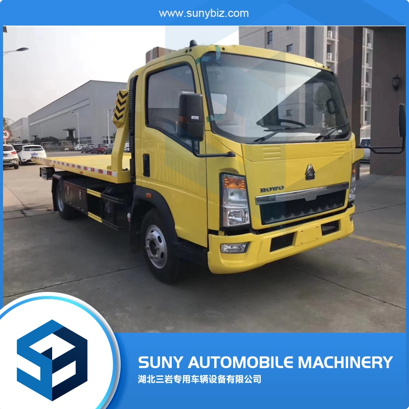 Light Duty Rhd 4X2 Sino HOWO Flatbed Wrecker Towing Truck