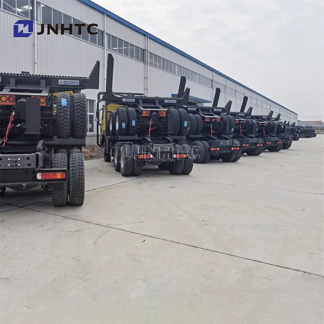 Customized HOWO 6X4 6X6 Log Wood Timber Forest Logging Carrier Transport Truck Vehicle Semi Trailer for Sale Wood Transport Truck Timber Tansporter