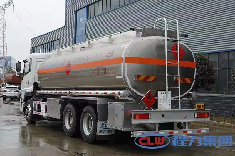 Dongfeng Rear Double-Axle Aluminum Alloy Fuel Tanker Truck - 5182 Aluminum Alloy Material - Dongfeng 300 Horsepower