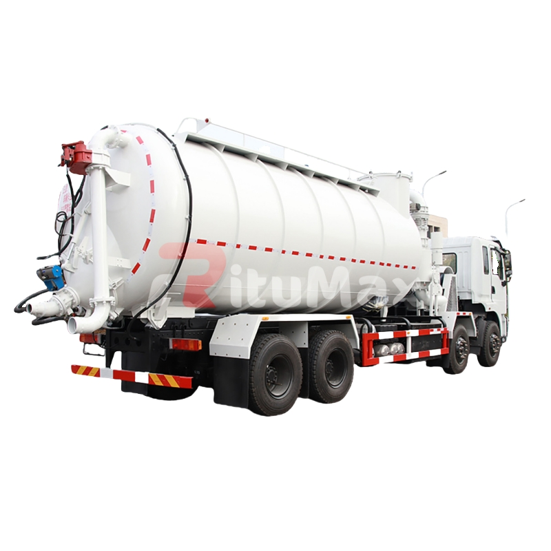 Combined High-Pressure Sewer Jetting and Vacuum Suction Truck for Pipe Cleaning and Waste Extraction