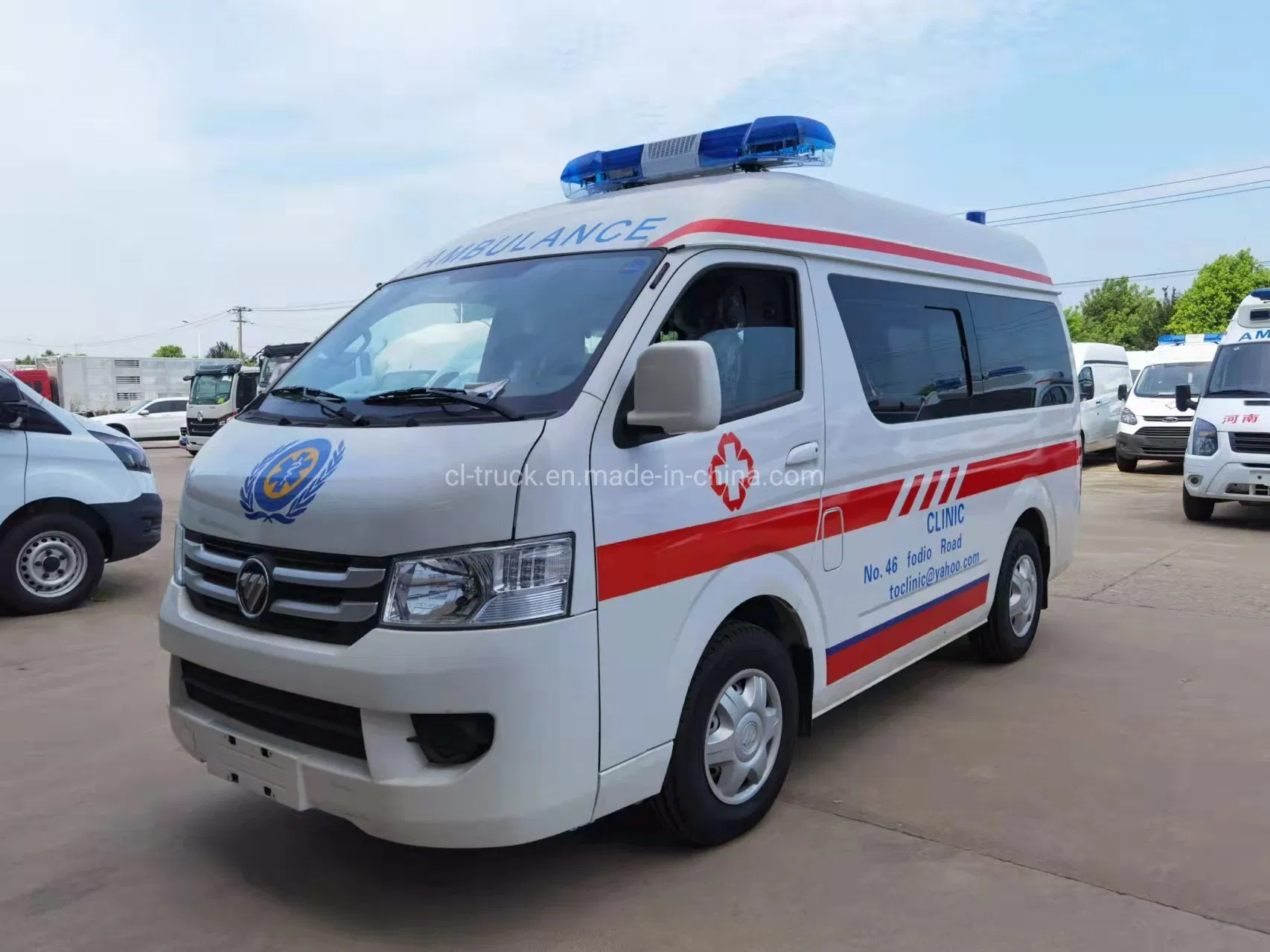 Foton Left Hand Drive Right Hand Drive G9 G7 Diesel Gasoline Ambulance