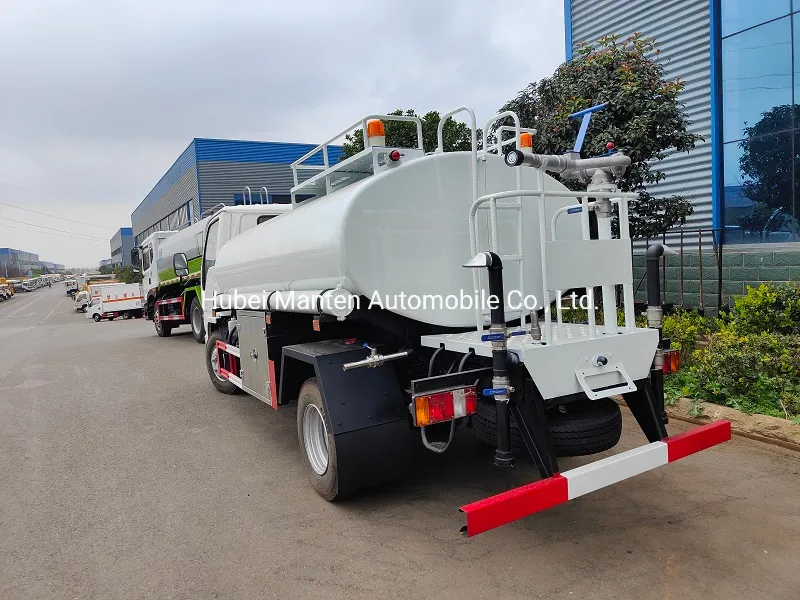 Water Tank Truck Rear View