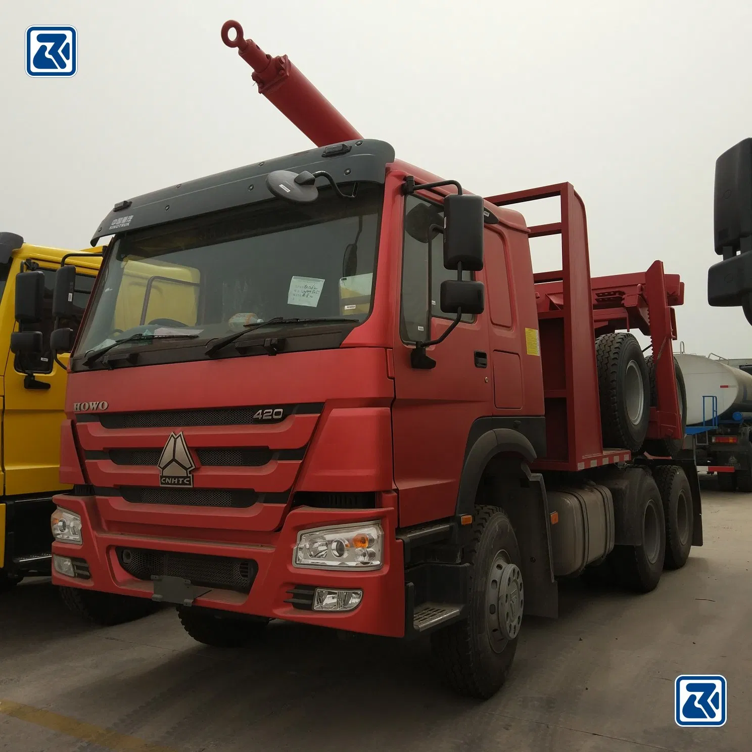 Sinotruk HOWO 10 Wheel 420HP Double Axles Logging Truck Lumber Truck with Trailer for Sale