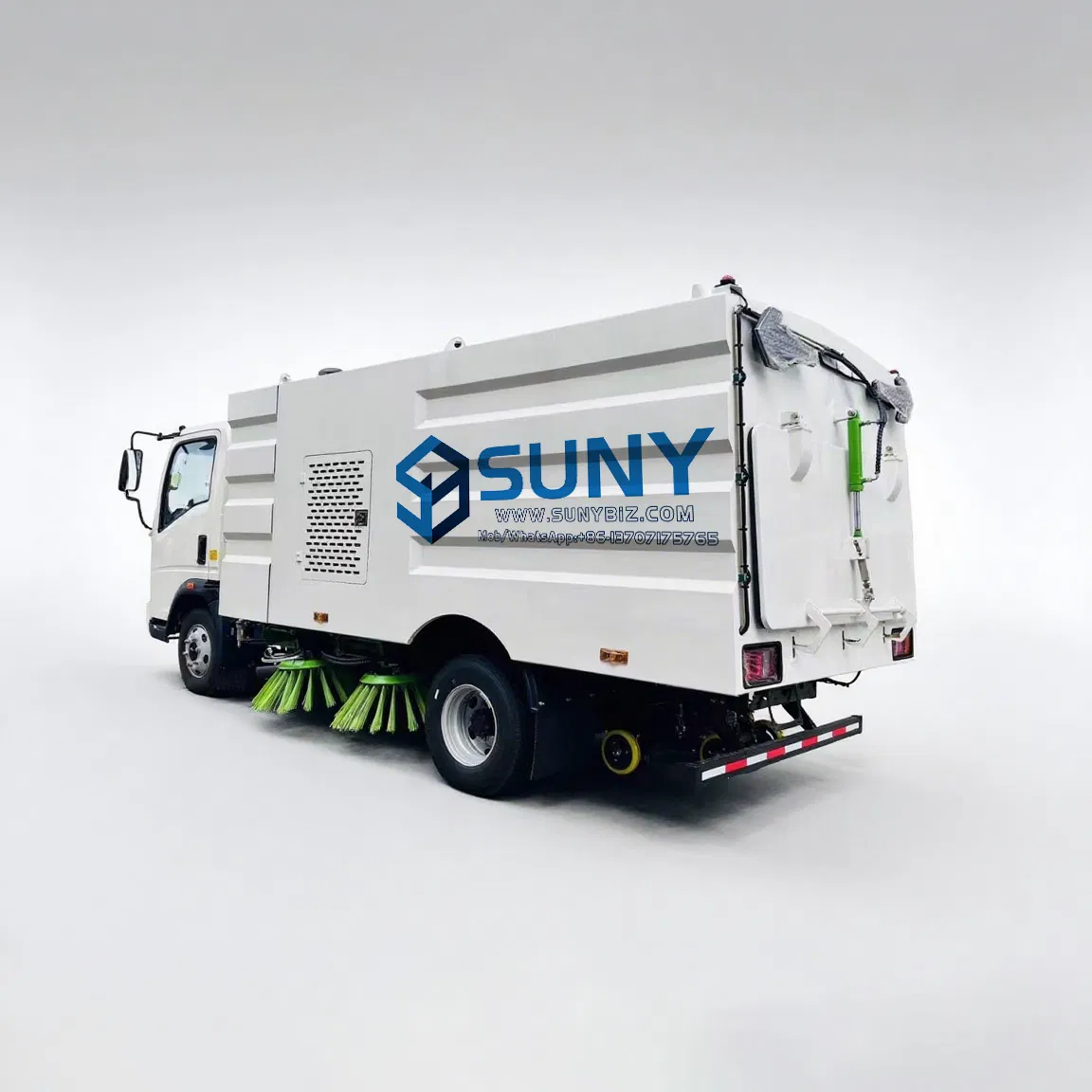 HOWO 4X2 Floor Scrubber Machine Pressure Washing Bin 6wheel Truck Vacuum Cleaner Cleaning Sweep Brush Street Road Sweeper Dust Suction New Used Sweeping Vehicle