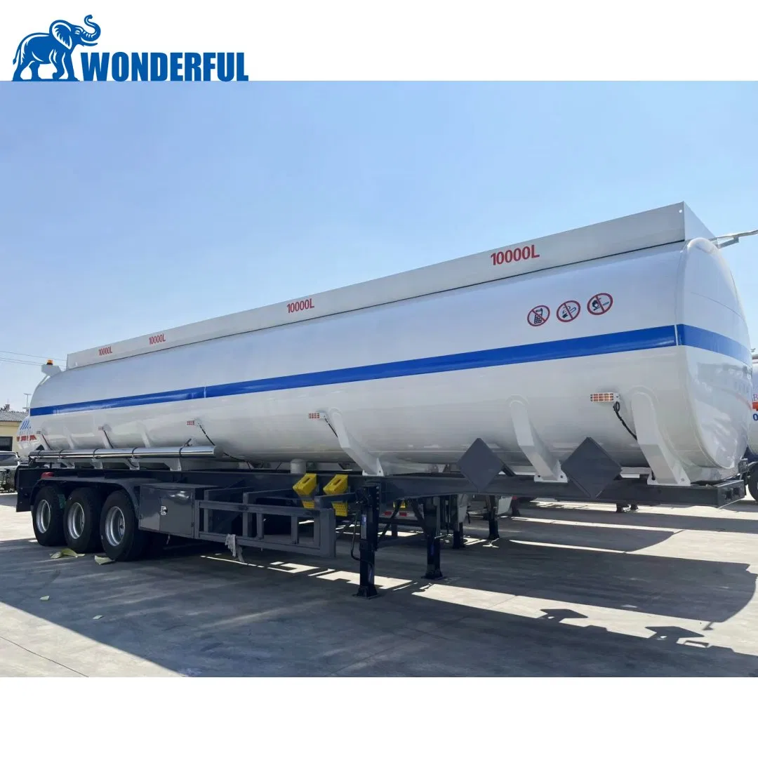 Tri Axle Liquid Nigeria Steel Sinotruk 3 Axle Gas Capacity Crude Palm Oil Tank Cargo Asphalt Fuel Container Full Diesel Transport Truck Semi Trailer Tanker