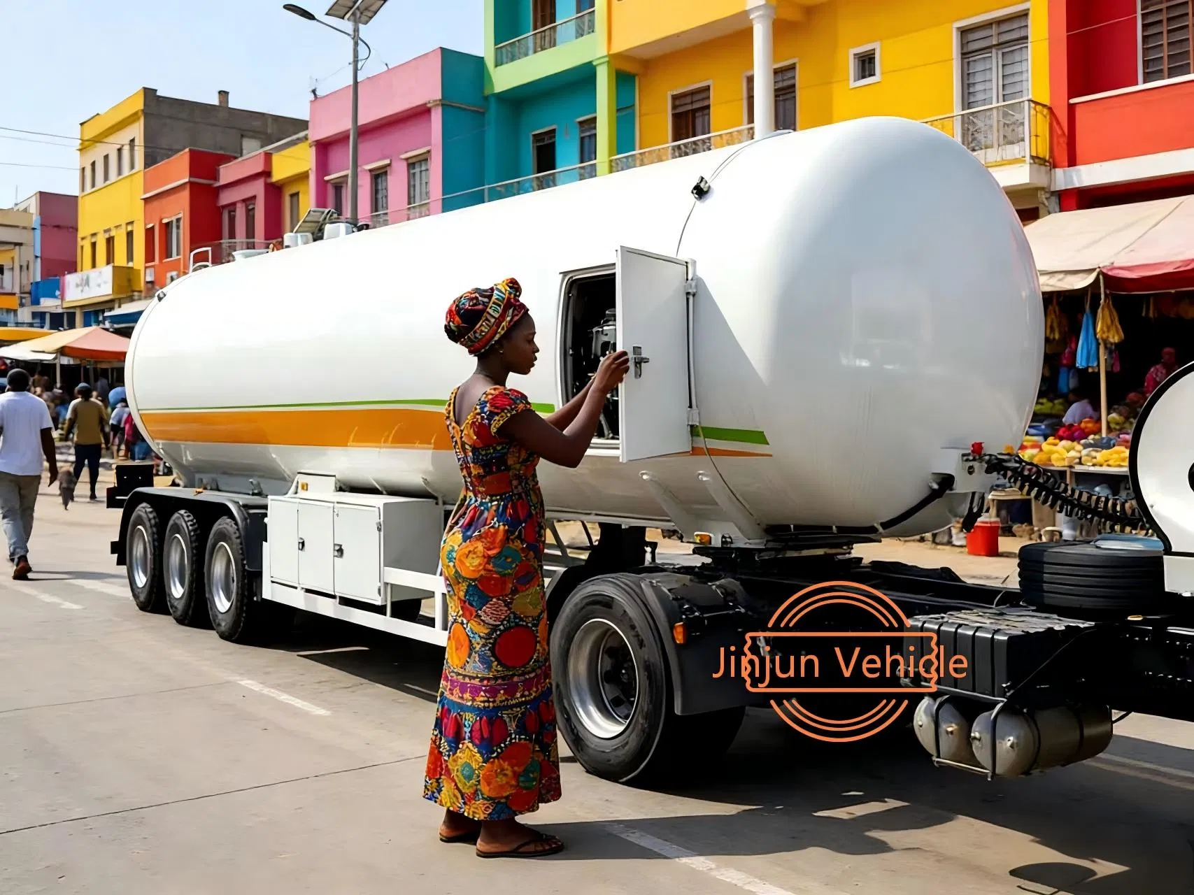 Fuel Tanker Rear View