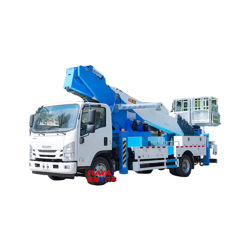 New Isuzu 7-Section Boom 35m Aerial Work Platform Truck Hydraulic Aerial Truck 4X2 Mobile Elevating Work Platform From China Manufacture
