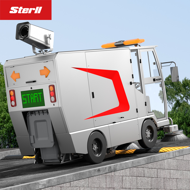 St20 Four Wheel Strong Power Factory Floor Sweeper Ride on Sweeper Street Sweeper Car with CE Certificate