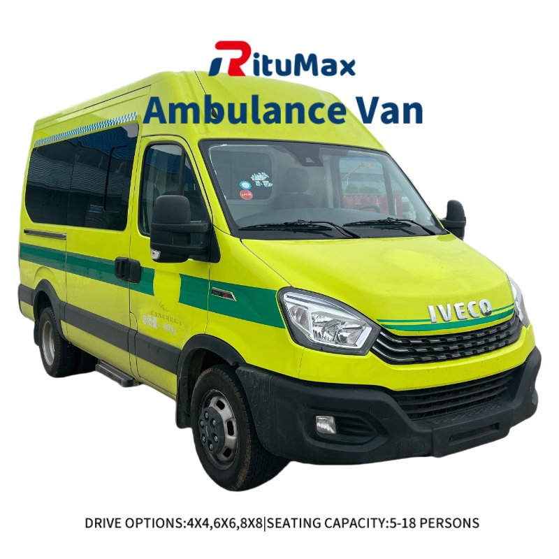 China I-Veco Medical Vehicle Ambulance Car 4X4 Boasting Electric Powered by Ambulance Van