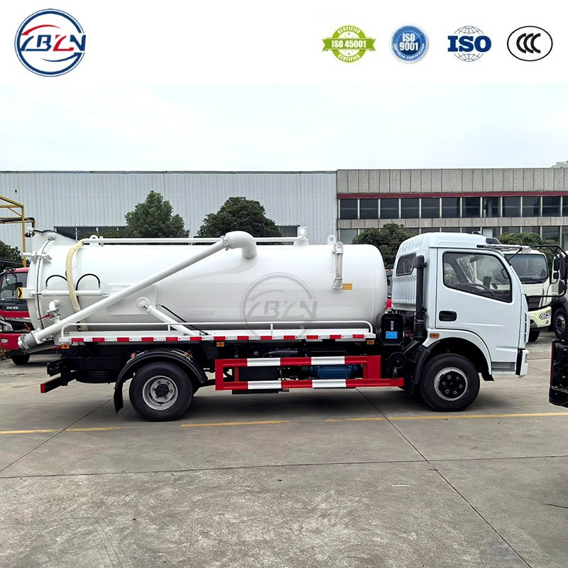 Dongfeng 4X2 10cbm Used Cleaning Suction Sewer High-Pressure Water Jetting Sewage Vacuum Pump Truck