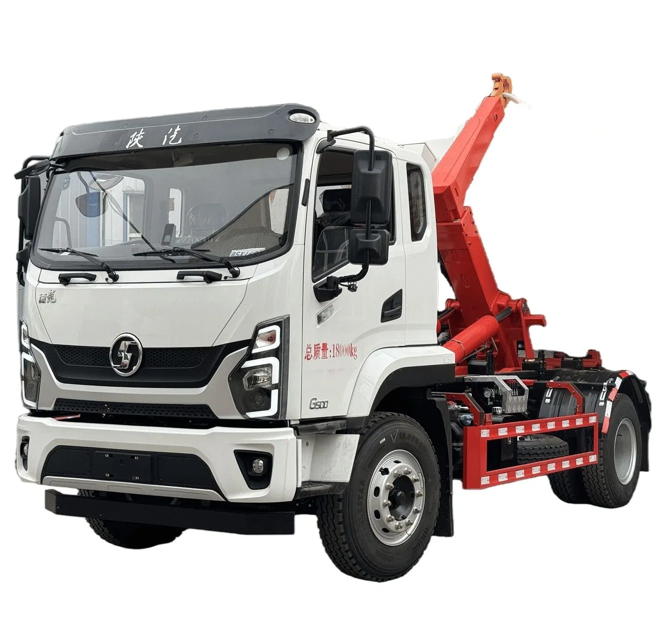 Shacman Short Wheelbase 18-Ton Heavy-Duty Hook Lift Waste Disposal Truck
