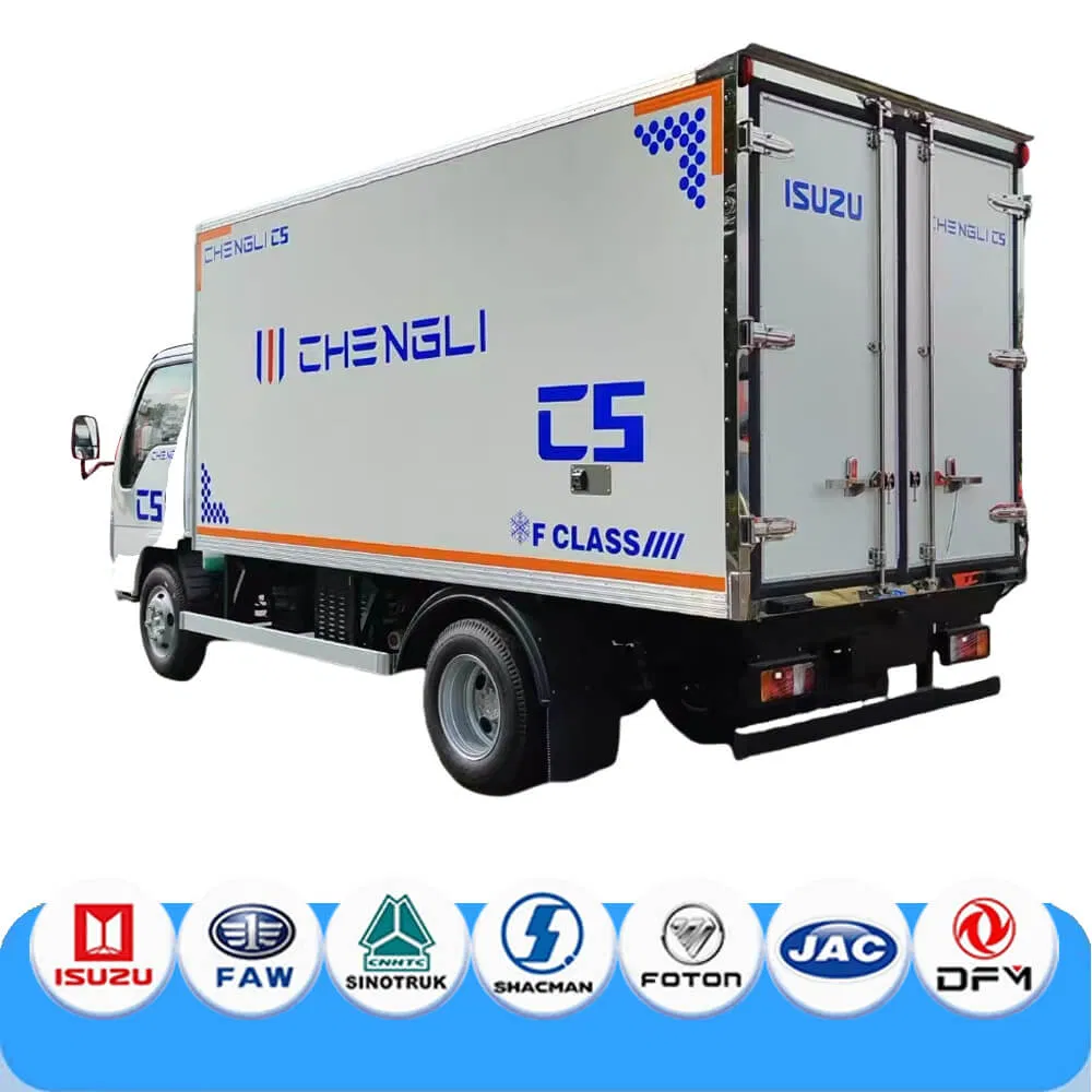 Wholesale Foton 4X2 7t Refrigerated Truck for Transporting Vegetables, Fruits, Ice Cream, Fish, and Meat.