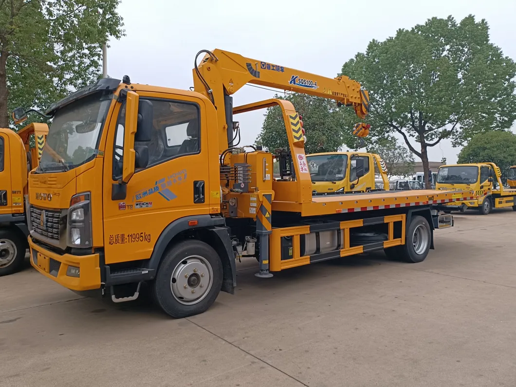 Wrecker Towing Truck Side View