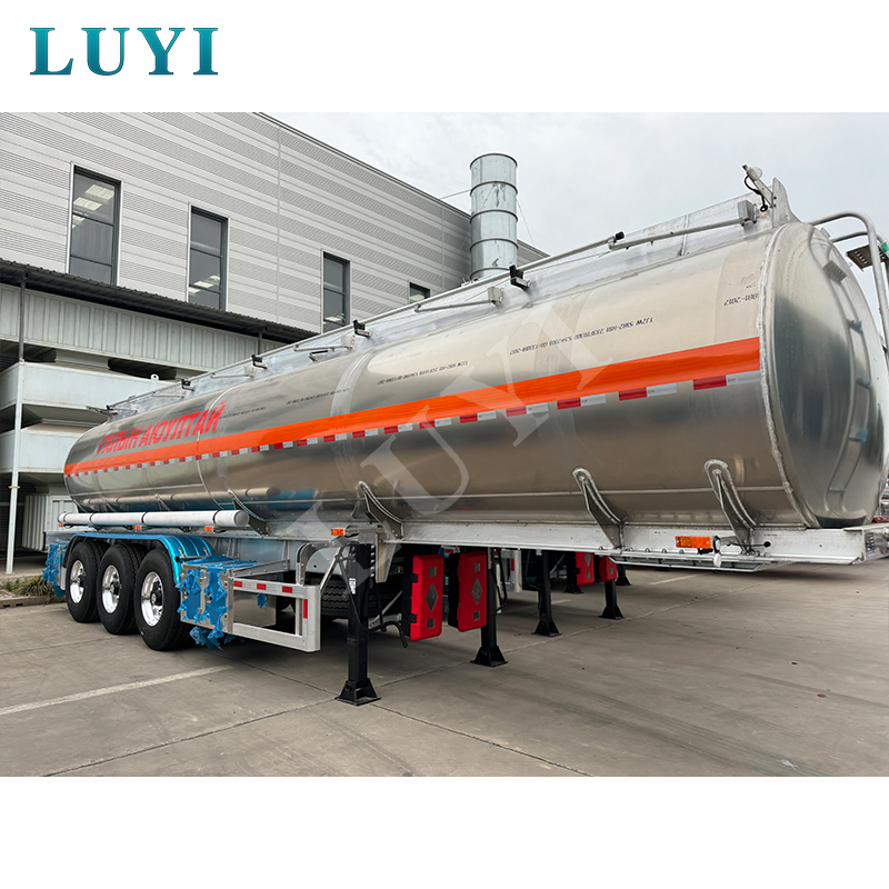 3 Axles 36000L/42000L/43000L Carbon Steel/Stainless Steel/Aluminum Alloy Tank/Tanker Truck Semi Trailer Manufacture Aluminium Steel 52000 Liters Fuel Tankers