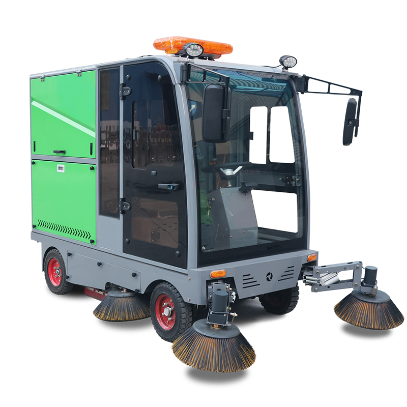 China Small Asphalt Ride on Electric Wash Cart Cleaning Park Robotic Industrial Cleaner Brush Floor Street Car Factory Manual Truck Mini Vacuum Road Sweeper